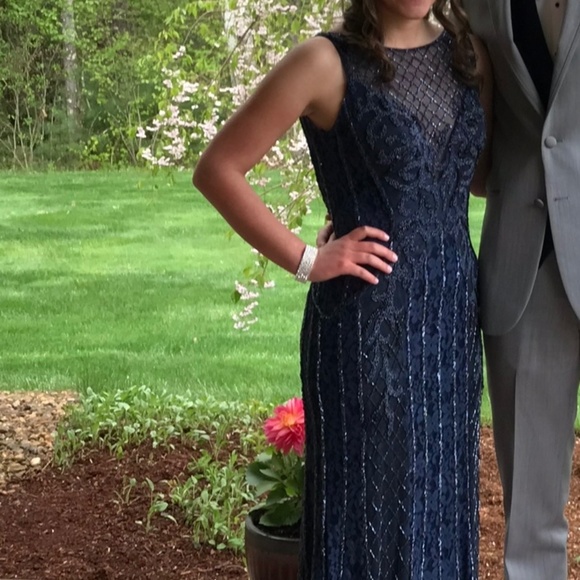 Lucci Lu Lace Cold Shoulder Grad Prom Dress 8201 Teal